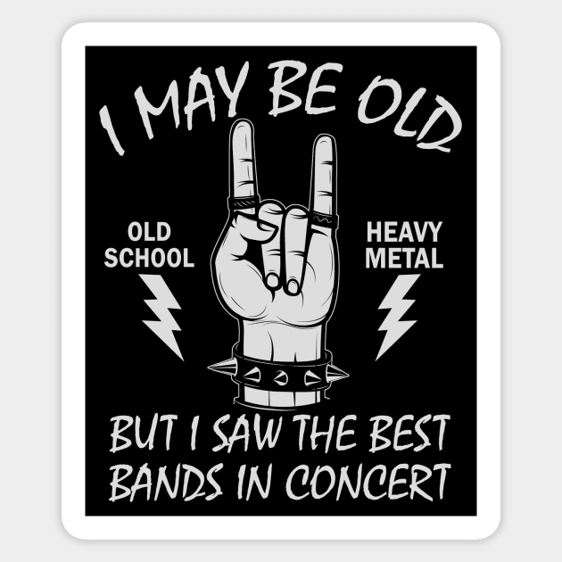 Birthday Gift Idea for Old Heavy Metal Fans Sticker by Hallowed Be They Merch